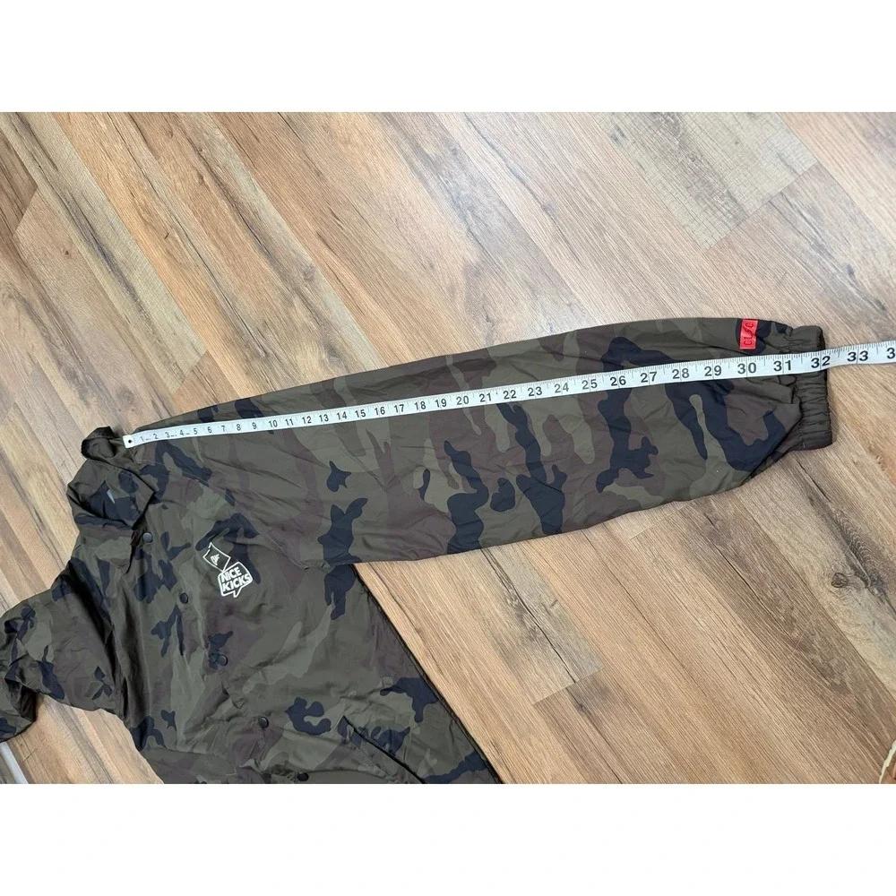 CLSC Nice Kicks Camo Coach Jacket Mens M Snap Front Lightweight Windbreaker